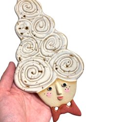  Mademoiselle krlle - keramik vgophng - Vita