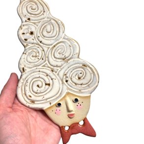  Mademoiselle krlle - keramik vgophng - Vita