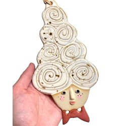  Mademoiselle krlle - keramik vgophng - Vita