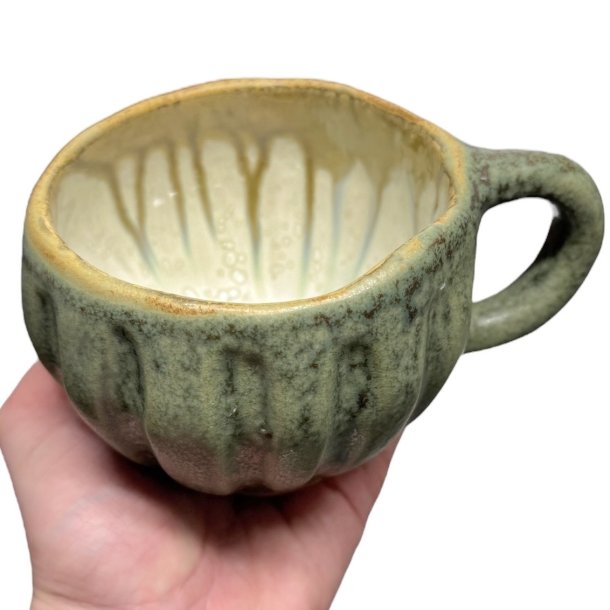 Stor hygge keramik kop - 10 - Grn