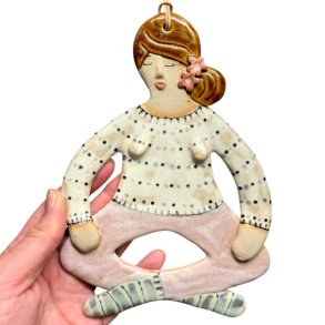 Yoga dame - keramik vgophng - Ruth