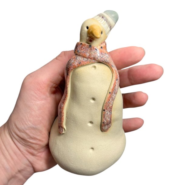 Snemand - keramik figur - Rosa