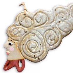 Mademoiselle krlle - keramik vgophng- Maude