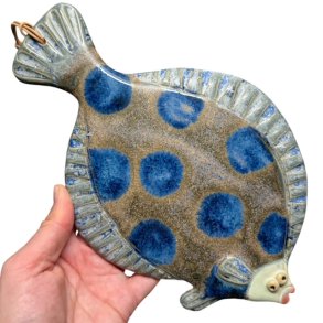 blsptte - keramik fladfisk til vggen