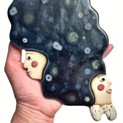 Tvillinger - keramik vgophng - Nattehimmel 