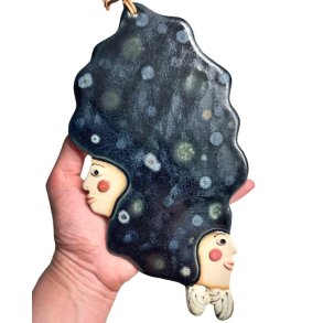 Tvillinger - keramik vgophng - Nattehimmel 