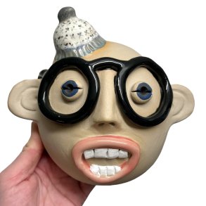 Hat og briller - keramik vgophng