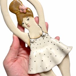 Ballerina - keramik vgophng - Marie