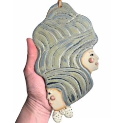 Tvillinger - keramik v�goph�ng - Gr�bl�