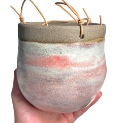 Hngepotte - Keramik 12 - Rosa