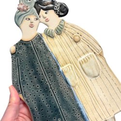 Mig og min bestie - keramik vgophng - med frakker