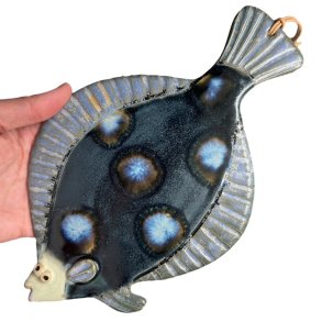 Blsptte - keramik fladfisk til vggen