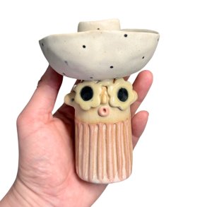 Lysestage - REKRUT No. 117 - keramik figur 