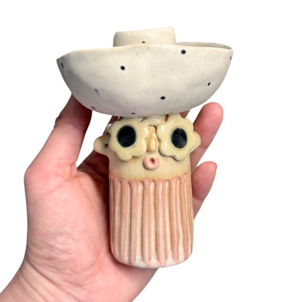 Lysestage - REKRUT No. 117 - keramik figur 