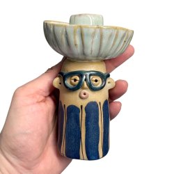 Lysestage - REKRUT No. 118 - keramik figur 