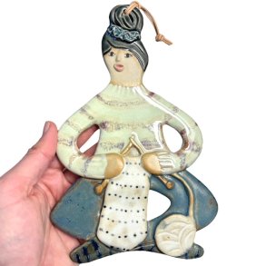 Strikker - keramik dame vgophng - Lea