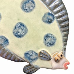 blsptte - keramik fladfisk til vggen