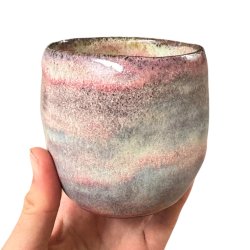 Sansekop - keramik kop - rosa