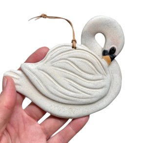 Lille svane - keramik vgophng - hjre