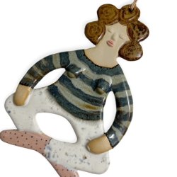 Yoga dame - keramik vgophng - Luna