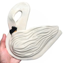 Stor svane - keramik vgophng