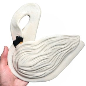 Stor svane - keramik vgophng