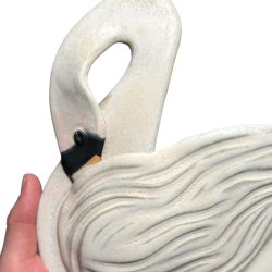 Stor svane - keramik vgophng