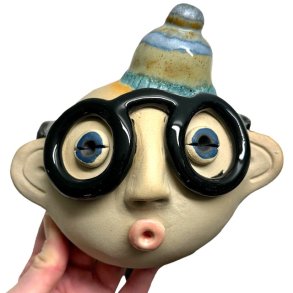 Hat og briller - keramik vgophng