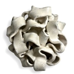 Krllet - keramik vgophng - lille creme