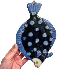 Blsptte - keramik fladfisk til vggen