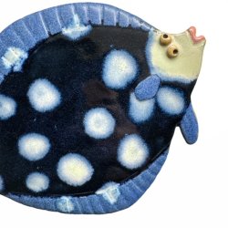 Blsptte- keramik fladfisk til vggen