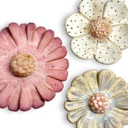 Blomst - Keramik vgophng - Rosa 18