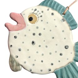 Kuglefisk - keramik vgophng - lille