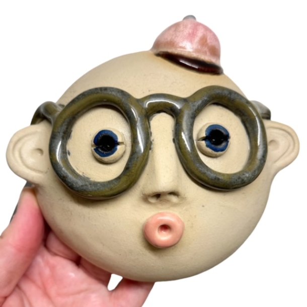 Lille fyr med briller - keramik vgophng