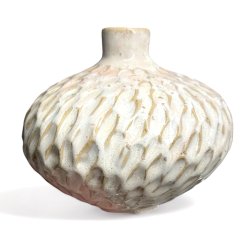 Srling - unika keramik vase - creme rosa