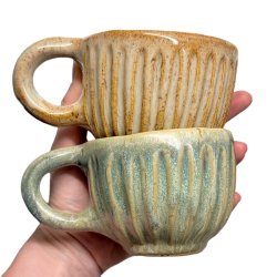 Hyggekop - keramik kop - Gylden