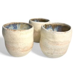 Sansekop - keramik kop - creme rustik