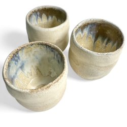 Sansekop - keramik kop - creme rustik