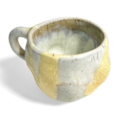 Sansekop med hank - keramik kop - gul