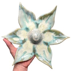 Keramik vgophng - Klematis grn - 30