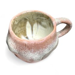 Sansekop med hank - keramik kop - rosa