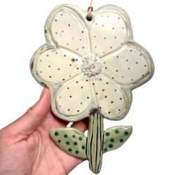 Blomst - keramik blomst vgkunst - Prikket