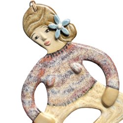 Yoga dame - keramik vgophng - Clara