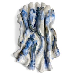 Foldet - keramik relief - Bl