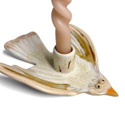 Birdie -keramik lysestage - Rosa