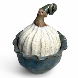 Klovne keramik krukke med lg