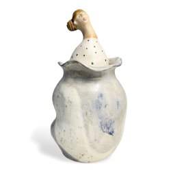 Danserinde - keramik vase med lg