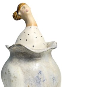 Danserinde - keramik vase med lg