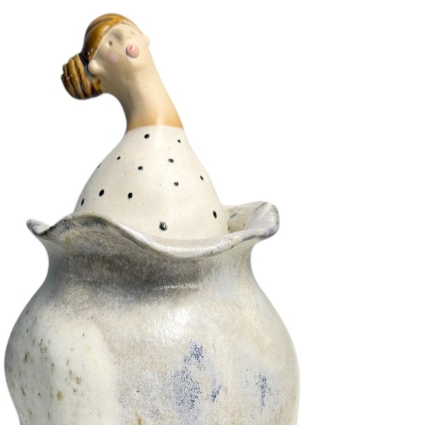 Danserinde - keramik vase med lg