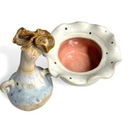 Stdig - keramik krukke med lg